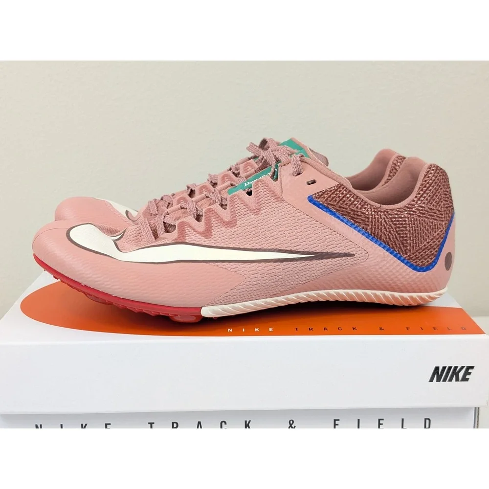 Nike Zoom Rival Sprint Track Spikes M9/W10.5 Red Stardust Pale Ivory HQ2061-600